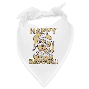 HUND HAPPY WAU-O-WAU - Bandana - Weiß - Vorne