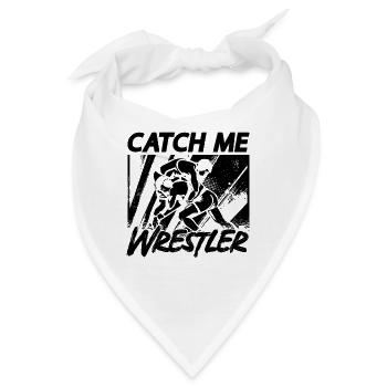 Catch Me Wrestler Catch Wrestling Fight Grappling - Bandana - Weiß - Vorne