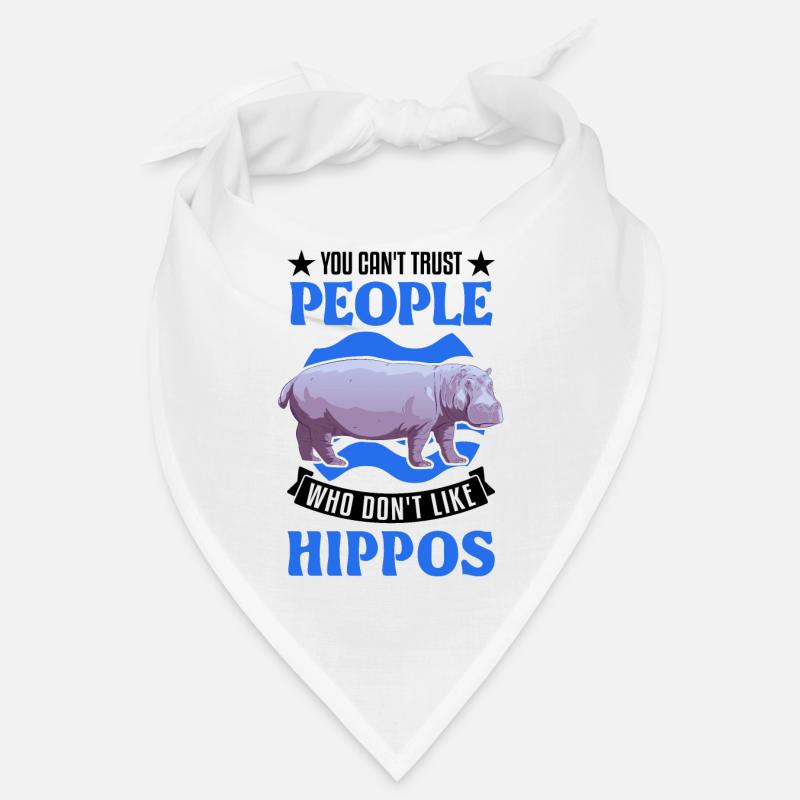 Nilpferd Liebhaber Hippo Flusspferd Bandana