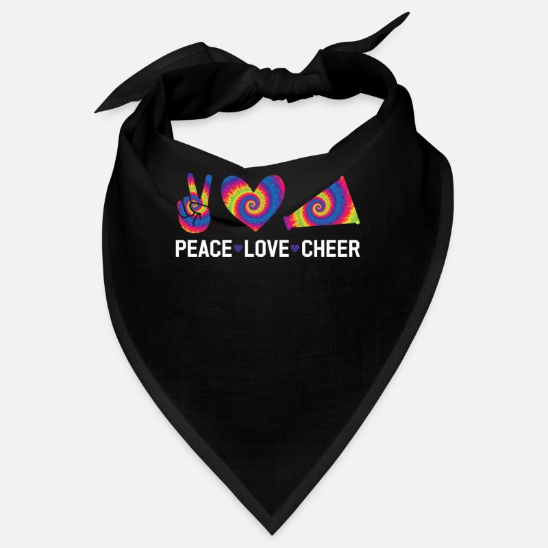 Cheerleading Saying Slogan - Peace Love Cheer Bandana