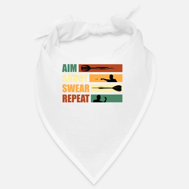 Darts Aim Shoot Swear Repeat Dart Accessories Darts Bandana