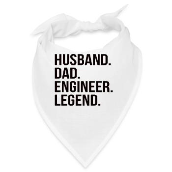 vater ehemann ingenieur held Legende Techniker - Bandana - Weiß - Vorne