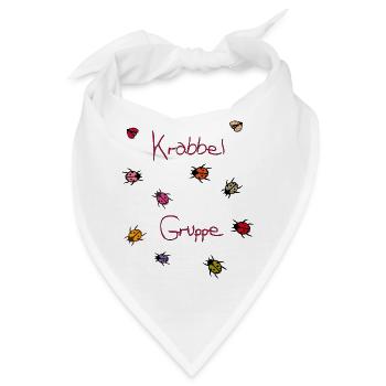 Krabbelgruppe, Kindergarten - Bandana - Weiß - Vorne