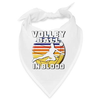 VOLLEYBALL IN BLOOD - Bandana - Weiß - Vorne