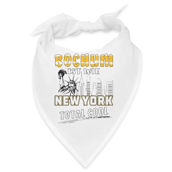 BOCHUM IST WIE NEW YORK - Bandana - Weiß - Vorne