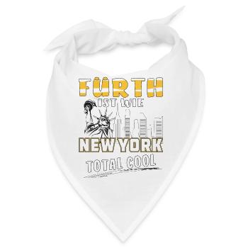 FÜRTH IST WIE NEW YORK - Bandana - Weiß - Vorne