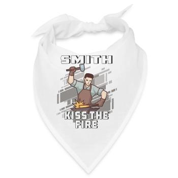 SMITH KISS THE FIRE - Bandana - Weiß - Vorne