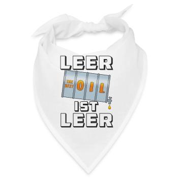 LEER IST LEER - Bandana - Weiß - Vorne