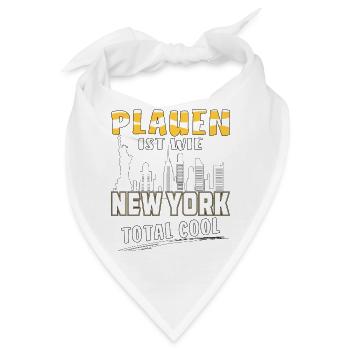 PLAUEN IST WIE NEW YORK - Bandana - Weiß - Vorne