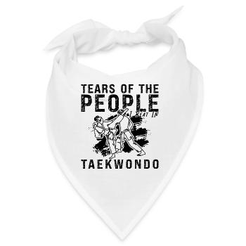 Taekwondo Tears Of The People Fight Sport Fighter - Bandana - Weiß - Vorne