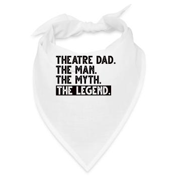 Theater Papa Schauspieler Darstellende Kunst Probe - Bandana - Weiß - Vorne