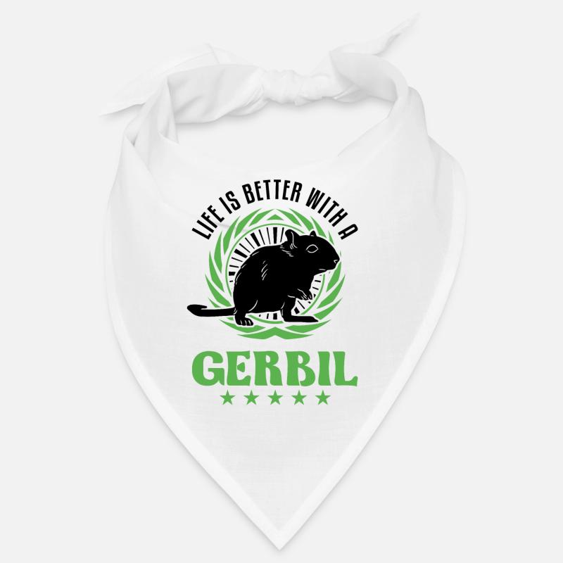 Life is better with a Gerbil racing rat gerbil Bandana