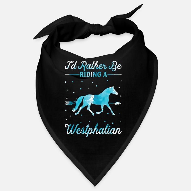 Monter sur un cheval westphalien Bandana