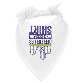 Achterbahn Freizeitpark Kirmes Vergnügungspark - Bandana - Weiß - Vorne
