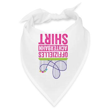 Achterbahn Freizeitpark Kirmes Vergnügungspark - Bandana - Weiß - Vorne