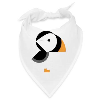 Papageientaucher - Bandana - Weiß - Vorne