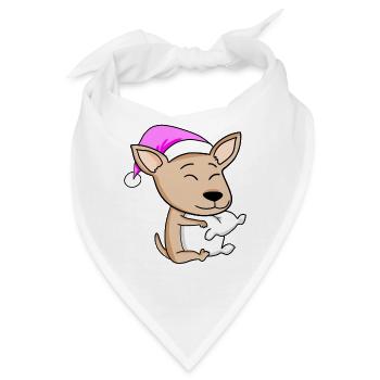 Hund Hunderasse Pyrenäenberghund - Bandana - Weiß - Vorne