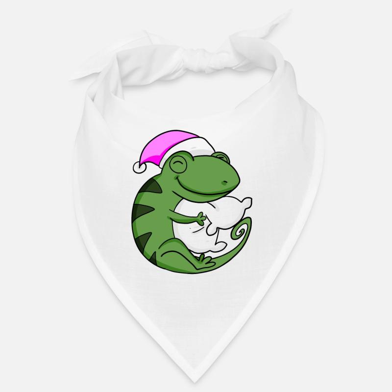 Cameeleon with pillow and sleeping cap Bandana