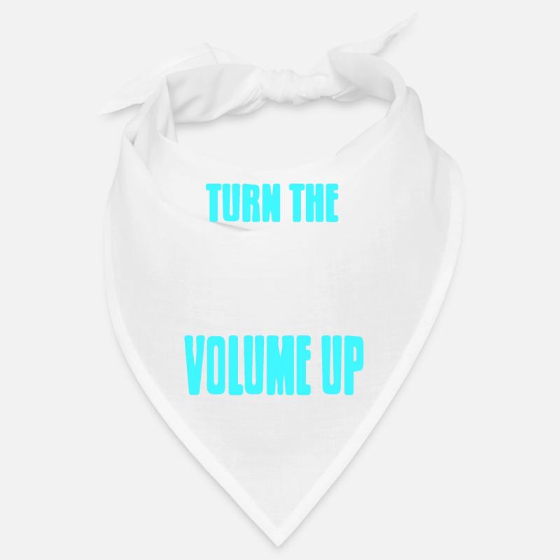 Turn The Volume Up Cool Retro DJ Techno Lover Bandana