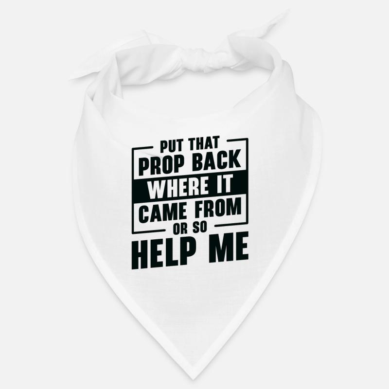 Théâtre Propman Drame Tech Crew Stage Prop Bandana