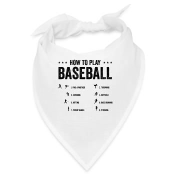 Wie man Baseball spielt Schritt für Schritt - Bandana - Weiß - Vorne