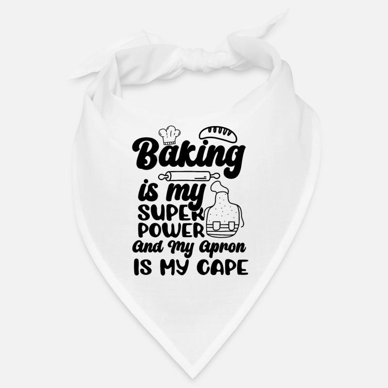 Baking Is My Superpower Baker Bakery Chef Cake Bandana