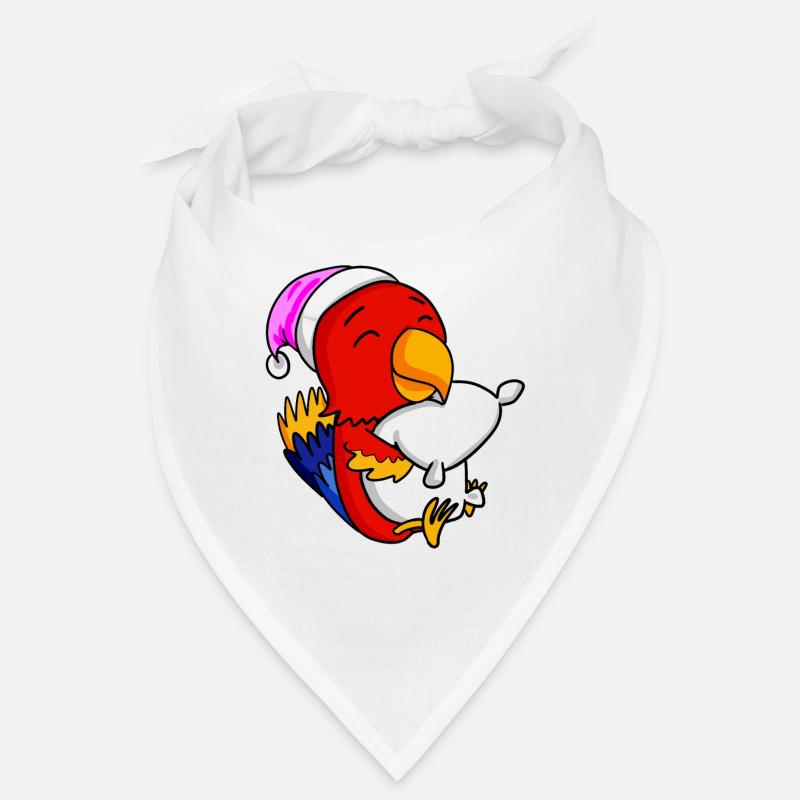 Parrot with pillow and sleeping cap Bandana