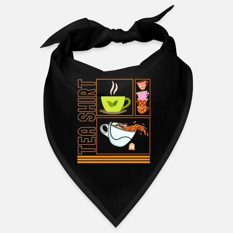 Teehemd, Stapel Teetassen Design, Teesüchtig Bandana