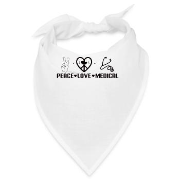 Arzthelferin Krankenpflegerin Arztpraxis Assistent - Bandana - Weiß - Vorne
