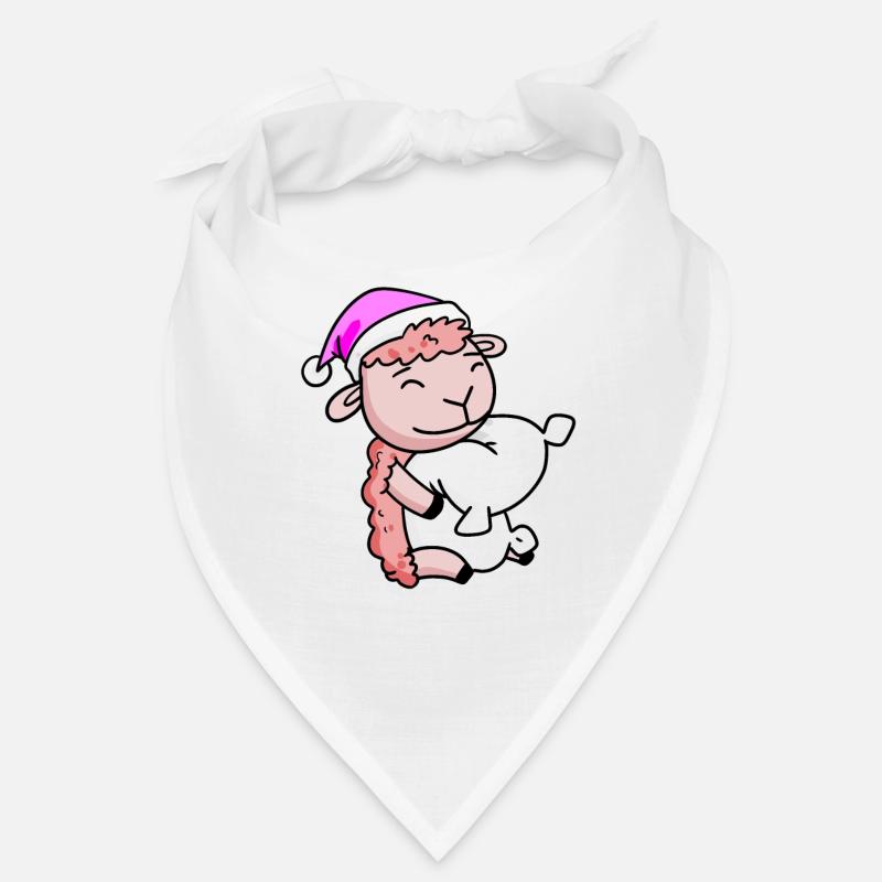 Sheep with pillow and sleeping cap Bandana
