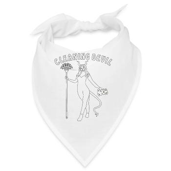 CLEANING DEVIL - Bandana - Weiß - Vorne