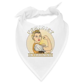 FEMINIST IN TRAINING - Bandana - Weiß - Vorne