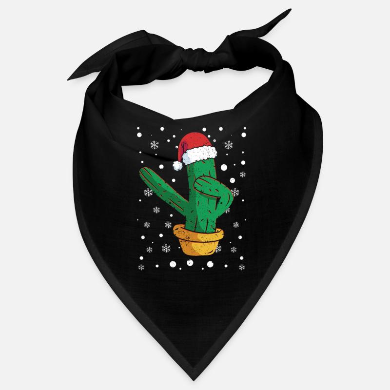Dabbing Cactus Père Noël Casquette Noël Bandana