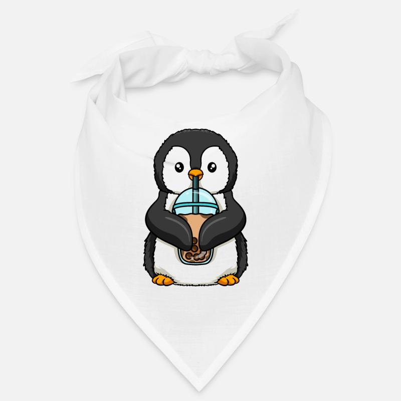 Kawaii Bubble Tea Pinguin Bandana