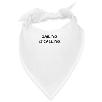 Segeln - sailing is calling - Bandana - Weiß - Vorne