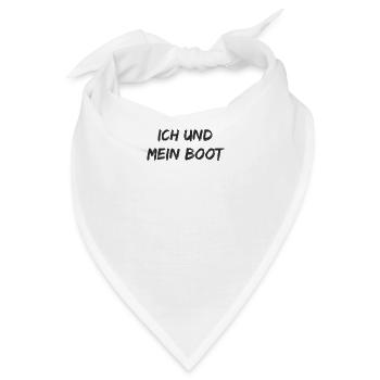 Segeln - Ich und mein Boot - Bandana - Weiß - Vorne