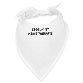 Segeln - Segeln ist meine Therapie - Bandana - Weiß - Vorne
