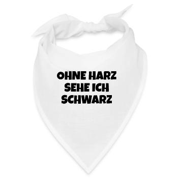 Harz Torfhaus Wanderung Harzer Brocken - Bandana - Weiß - Vorne