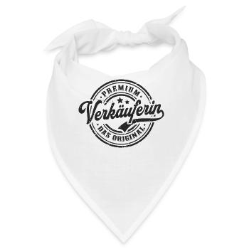 Verkäuferin Original Lustiges Kauffrau - Bandana - Weiß - Vorne