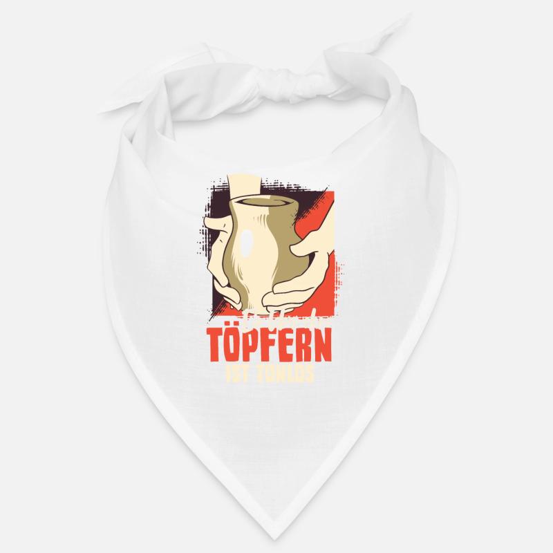 Töpfern - Bandana - Weiß
