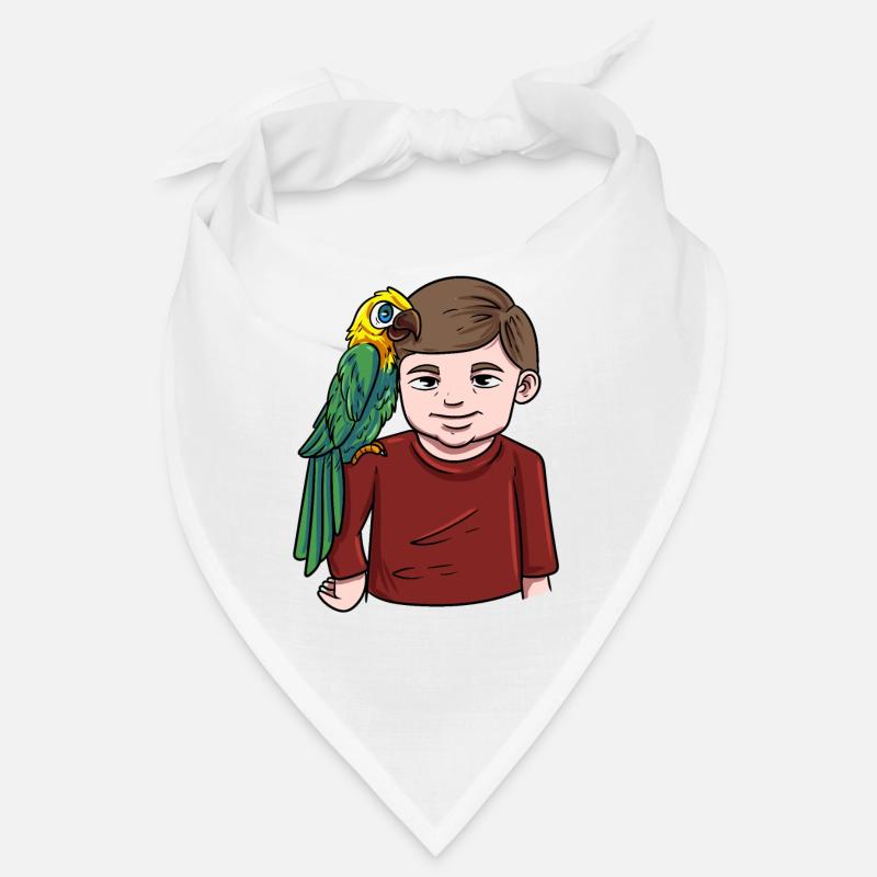 Boy with parrot Bandana