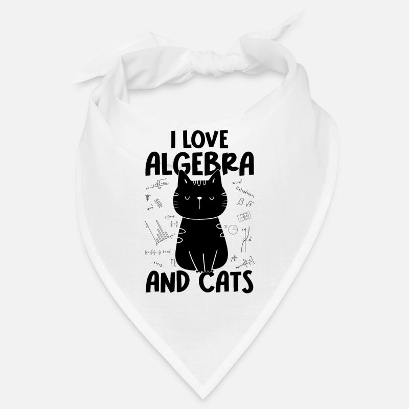 I love math and cats - Algebra Bandana
