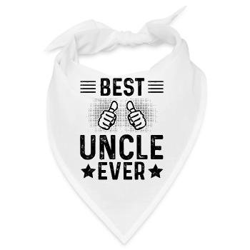 Bester Onkel Schlechter Einfluss Familie Geschenk - Bandana - Weiß - Vorne