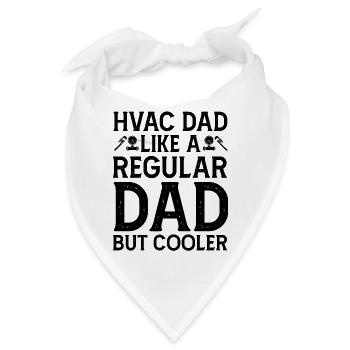 Heizungsbauer Pumpe Ventil Druckregler Papa Vater - Bandana - Weiß - Vorne