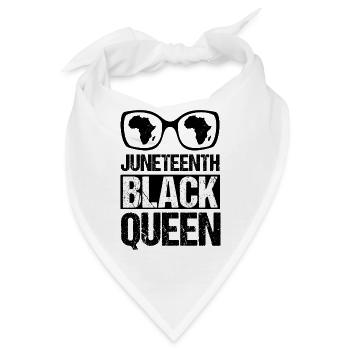 Afro Woman Juneteenth Day Meine Vorfahren waren - Bandana - Weiß - Vorne