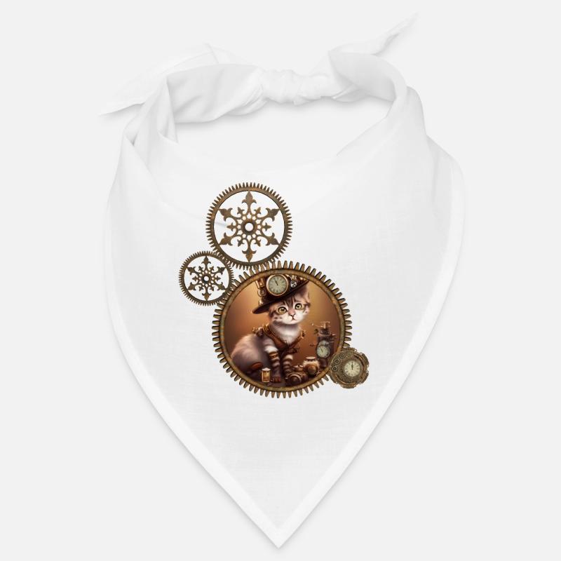 Little steampunk kitten Bandana