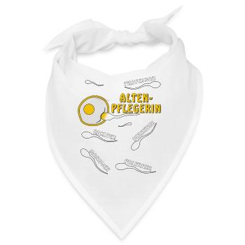 ALTENPFLEGERIN - Bandana - Weiß - Vorne