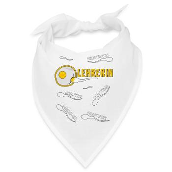 LEHRERIN - Bandana - Weiß - Vorne