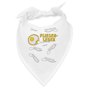 FLIESENLEGER - Bandana - Weiß - Vorne