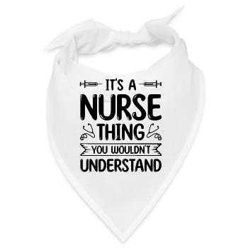 Arzthelferin Krankenpflegerin Arztpraxis Assistent - Bandana - Weiß - Vorne